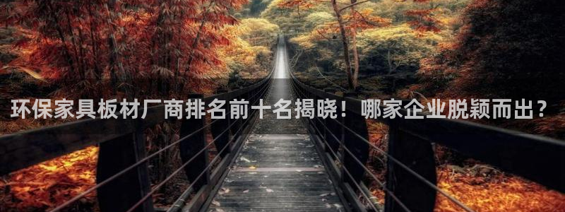 杏耀注册杏耀登陆：环保家具板材厂商排名前十名揭晓！哪家企业脱